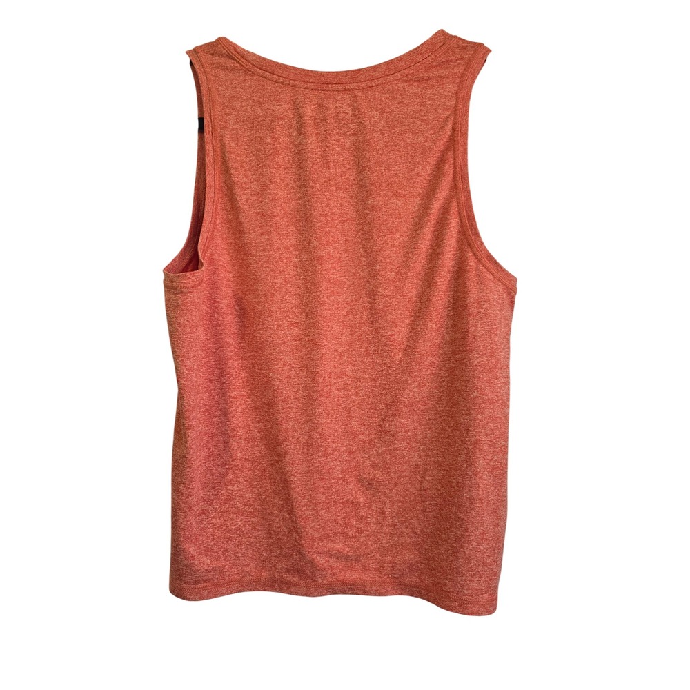 Athleta Muscle Tank Top Orange Heather Crew Neck Sleeveless Workout Size‎ M - Picture 3 of 6